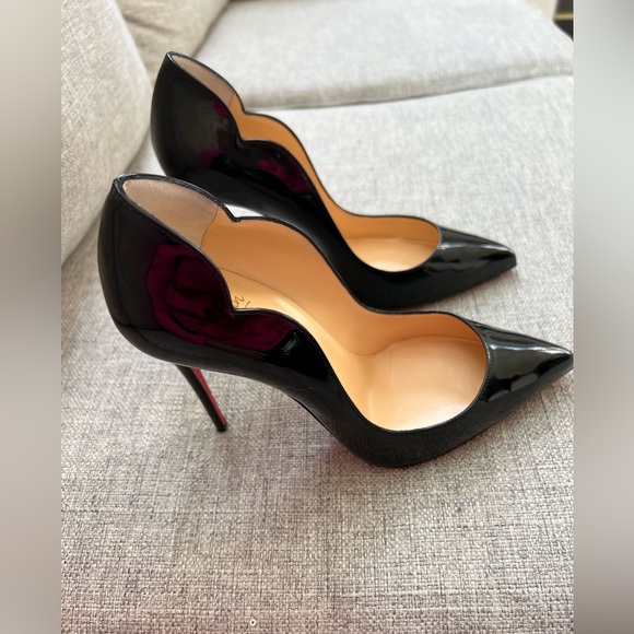 Christian Louboutin hot chick black heels. - Picture 5 of 6